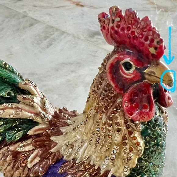 JAY STRONGWATER Collectors Jarvis Provence 6.5” Rooster with Bonus Display Stand - Picture 6 of 15